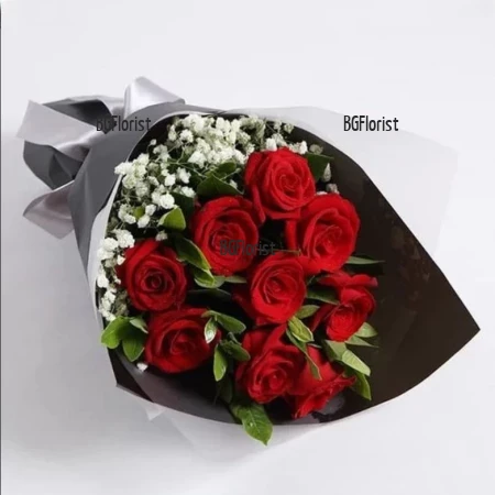 Send bouquet of roses by courier to Sofia