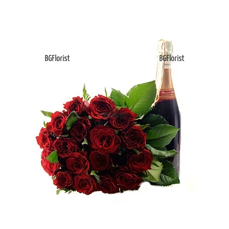 Send stylish bouquet of roses and gifts to Sofia