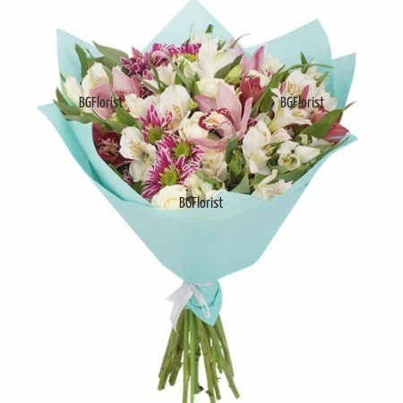 Send exotic bouquet to Bulgaria