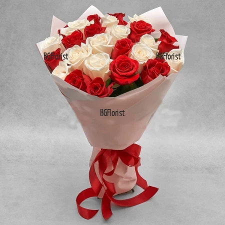 Romantic bouquet of Eleanor roses